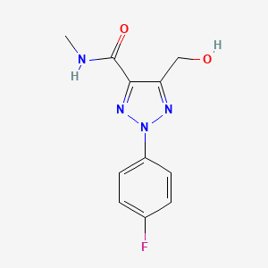 molecular formula C11H11FN4O2 B14991202 2-(4-fluorophenyl)-5-(hydroxymethyl)-N-methyl-2H-1,2,3-triazole-4-carboxamide 