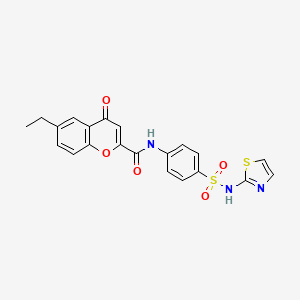 6-ethyl-4-oxo-N-[4-(1,3-thiazol-2-ylsulfamoyl)phenyl]-4H-chromene-2-carboxamide