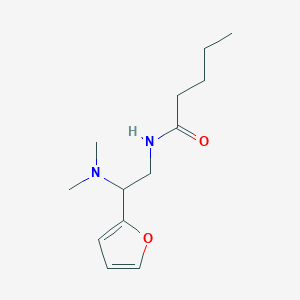 molecular formula C13H22N2O2 B14991217 N-[2-(dimethylamino)-2-(furan-2-yl)ethyl]pentanamide 