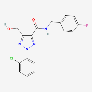 2-(2-chlorophenyl)-N-(4-fluorobenzyl)-5-(hydroxymethyl)-2H-1,2,3-triazole-4-carboxamide