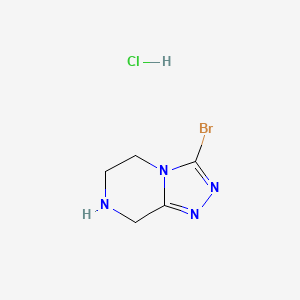 molecular formula C5H8BrClN4 B1499125 3-Bromo-5,6,7,8-tetrahydro-[1,2,4]triazolo[4,3-a]pyrazine hydrochloride CAS No. 1172057-73-6
