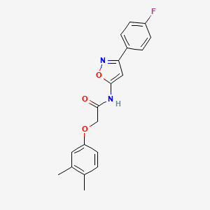 2-(3,4-dimethylphenoxy)-N-[3-(4-fluorophenyl)-1,2-oxazol-5-yl]acetamide