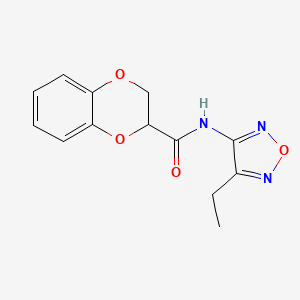 N-(4-ethyl-1,2,5-oxadiazol-3-yl)-2,3-dihydro-1,4-benzodioxine-2-carboxamide