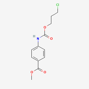 molecular formula C12H14ClNO4 B1499129 Methyl 4-{[(3-chloropropoxy)carbonyl]amino}benzoate CAS No. 1031927-07-7