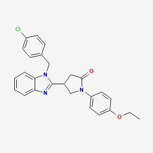 4-[1-(4-chlorobenzyl)-1H-benzimidazol-2-yl]-1-(4-ethoxyphenyl)pyrrolidin-2-one