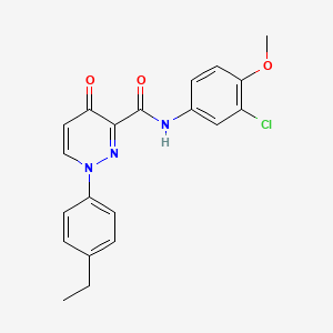 molecular formula C20H18ClN3O3 B14991309 N-(3-chloro-4-methoxyphenyl)-1-(4-ethylphenyl)-4-oxo-1,4-dihydropyridazine-3-carboxamide 