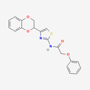 N-[4-(2,3-dihydro-1,4-benzodioxin-2-yl)-1,3-thiazol-2-yl]-2-phenoxyacetamide