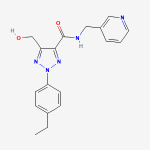 molecular formula C18H19N5O2 B14991339 2-(4-ethylphenyl)-5-(hydroxymethyl)-N-(pyridin-3-ylmethyl)-2H-1,2,3-triazole-4-carboxamide 