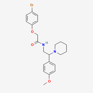 2-(4-bromophenoxy)-N-[2-(4-methoxyphenyl)-2-(piperidin-1-yl)ethyl]acetamide