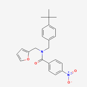 molecular formula C23H24N2O4 B14991408 N-(4-tert-butylbenzyl)-N-(furan-2-ylmethyl)-4-nitrobenzamide 