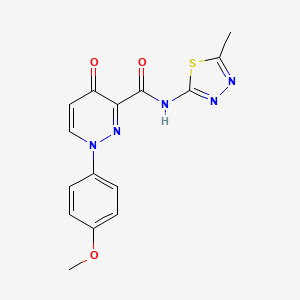 1-(4-methoxyphenyl)-N-(5-methyl-1,3,4-thiadiazol-2-yl)-4-oxo-1,4-dihydropyridazine-3-carboxamide