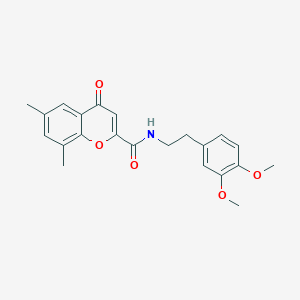 N-[2-(3,4-dimethoxyphenyl)ethyl]-6,8-dimethyl-4-oxo-4H-chromene-2-carboxamide