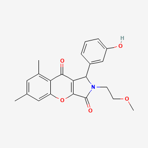 1-(3-Hydroxyphenyl)-2-(2-methoxyethyl)-6,8-dimethyl-1,2-dihydrochromeno[2,3-c]pyrrole-3,9-dione