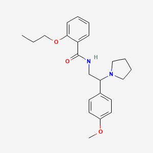 N-[2-(4-methoxyphenyl)-2-(pyrrolidin-1-yl)ethyl]-2-propoxybenzamide