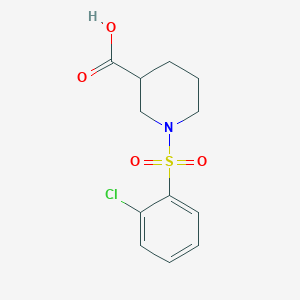 1-[(2-Chlorophenyl)sulfonyl]piperidine-3-carboxylic acid