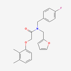 2-(2,3-dimethylphenoxy)-N-(4-fluorobenzyl)-N-(furan-2-ylmethyl)acetamide