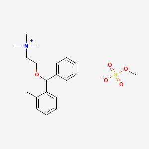 N,N,N-Trimethyl-2-[(2-methylphenyl)(phenyl)methoxy]ethan-1-aminium methyl sulfate