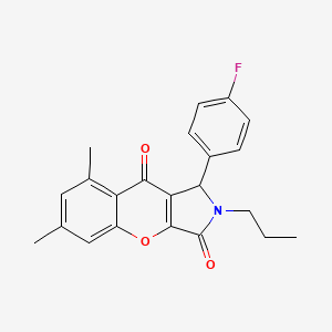 1-(4-Fluorophenyl)-6,8-dimethyl-2-propyl-1,2-dihydrochromeno[2,3-c]pyrrole-3,9-dione