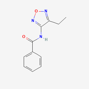 molecular formula C11H11N3O2 B14991590 N-(4-ethyl-1,2,5-oxadiazol-3-yl)benzamide 