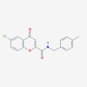 6-chloro-N-(4-methylbenzyl)-4-oxo-4H-chromene-2-carboxamide