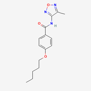 N-(4-methyl-1,2,5-oxadiazol-3-yl)-4-(pentyloxy)benzamide