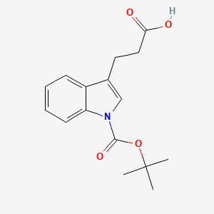 molecular formula C16H19NO4 B1499161 3-(1-(叔丁氧羰基)-1H-吲哚-3-基)丙酸 CAS No. 468721-38-2
