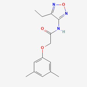 molecular formula C14H17N3O3 B14991634 2-(3,5-dimethylphenoxy)-N-(4-ethyl-1,2,5-oxadiazol-3-yl)acetamide 