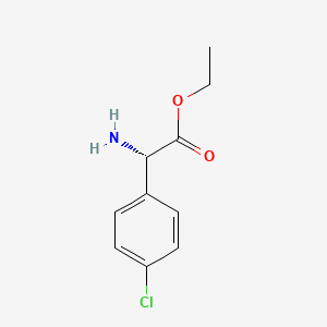molecular formula C10H12ClNO2 B1499166 (S)-Amino-(4-chloro-phenyl)-acetic acid ethyl ester 