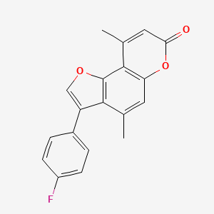 3-(4-fluorophenyl)-4,9-dimethyl-7H-furo[2,3-f]chromen-7-one