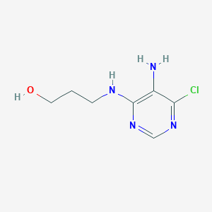 3-(5-Amino-6-chloropyrimidin-4-ylamino)propan-ol