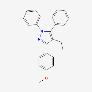 molecular formula C24H22N2O B1499170 1,5-Diphenyl-4-ethyl-3-(4-methoxyphenyl)-1H-pyrazole CAS No. 289725-88-8