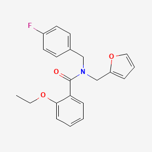 molecular formula C21H20FNO3 B14991721 2-ethoxy-N-(4-fluorobenzyl)-N-(furan-2-ylmethyl)benzamide 