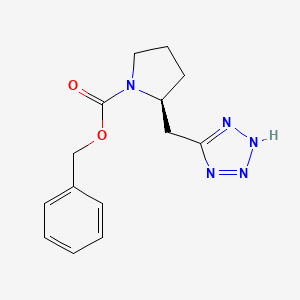 molecular formula C14H17N5O2 B1499174 (S)-1-Cbz-2-(1H-tetrazol-5-ylmethyl)pyrrolidine CAS No. 851394-29-1