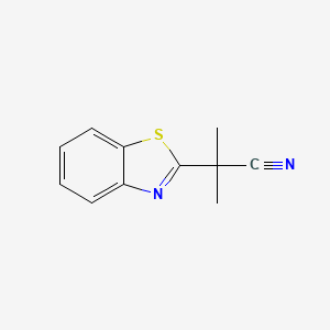 molecular formula C11H10N2S B1499176 2-Benzothiazol-2-yl-2-methylpropionitrile CAS No. 66277-05-2