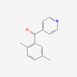 molecular formula C14H13NO B1499179 (2,5-Dimethylphenyl)(4-pyridinyl)methanone 