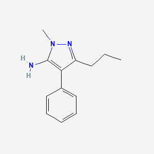 molecular formula C13H17N3 B1499181 1-Methyl-4-phenyl-3-propyl-1H-pyrazol-5-amine 
