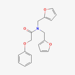 N,N-bis(2-furylmethyl)-2-phenoxyacetamide