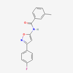 molecular formula C17H13FN2O2 B14991841 N-[3-(4-fluorophenyl)-1,2-oxazol-5-yl]-3-methylbenzamide 