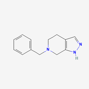 molecular formula C13H15N3 B1499185 6-Benzyl-4,5,6,7-tetrahydro-1h-pyrazolo[3,4-c]pyridine 