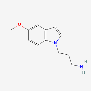 molecular formula C12H16N2O B1499186 3-(5-methoxy-1H-indol-1-yl)propan-1-amine 