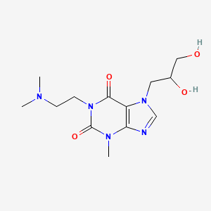 7-(2,3-dihydroxypropyl)-1-[2-(dimethylamino)ethyl]-3-methyl-3,7-dihydro-1H-purine-2,6-dione