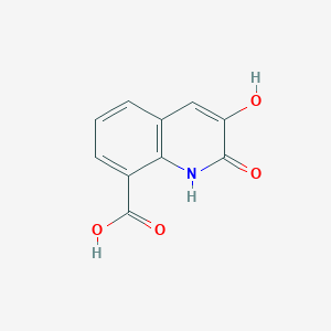 molecular formula C10H7NO4 B149919 3-Hydroxy-2-oxo-1,2-dihydroquinoline-8-carboxylic acid CAS No. 128715-84-4