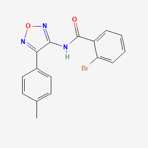 molecular formula C16H12BrN3O2 B14991921 2-bromo-N-[4-(4-methylphenyl)-1,2,5-oxadiazol-3-yl]benzamide 