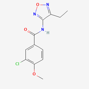 3-chloro-N-(4-ethyl-1,2,5-oxadiazol-3-yl)-4-methoxybenzamide