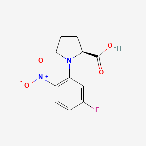 molecular formula C11H11FN2O4 B1499199 N-(5-Fluoro-2-nitrophenyl)-L-proline CAS No. 479677-28-6