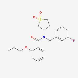 N-(1,1-dioxidotetrahydrothiophen-3-yl)-N-(3-fluorobenzyl)-2-propoxybenzamide