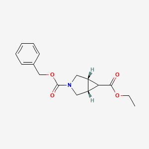 molecular formula C16H19NO4 B1499200 Ethyl 3-Cbz-3-aza-bicyclo[3.1.0]hexane-6-carboxylate 