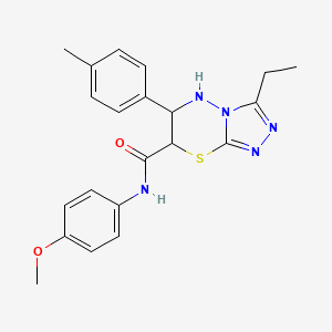 3-ethyl-N-(4-methoxyphenyl)-6-(4-methylphenyl)-6,7-dihydro-5H-[1,2,4]triazolo[3,4-b][1,3,4]thiadiazine-7-carboxamide