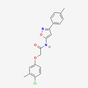 2-(4-chloro-3-methylphenoxy)-N-[3-(4-methylphenyl)-1,2-oxazol-5-yl]acetamide