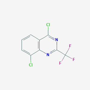 molecular formula C9H3Cl2F3N2 B1499205 4,8-Dichloro-2-(trifluoromethyl)quinazoline CAS No. 887592-26-9